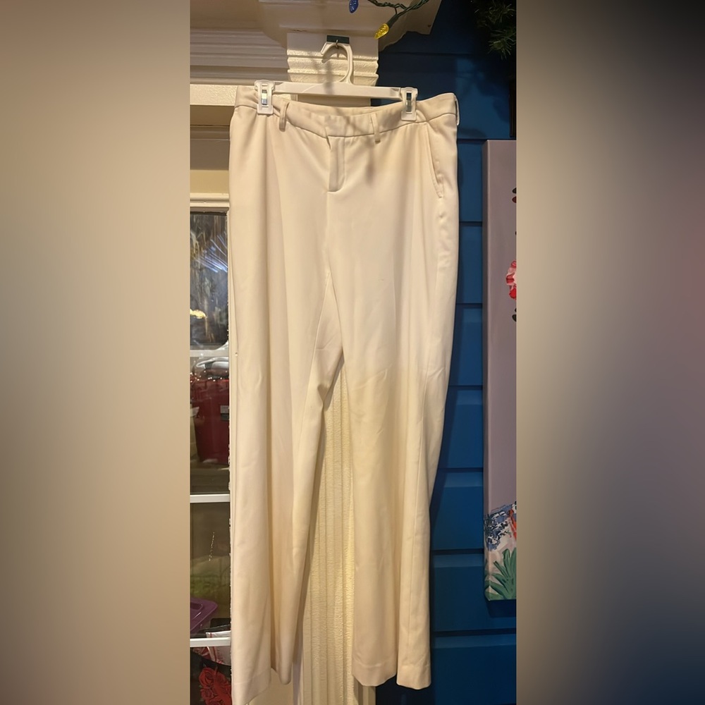 Nicole by Nicole Miller Sz 8 Ivory Dress Pants - Picture 4 of 6